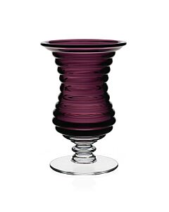 Amethyst Footed Vase Ripples 8½" / 215mm